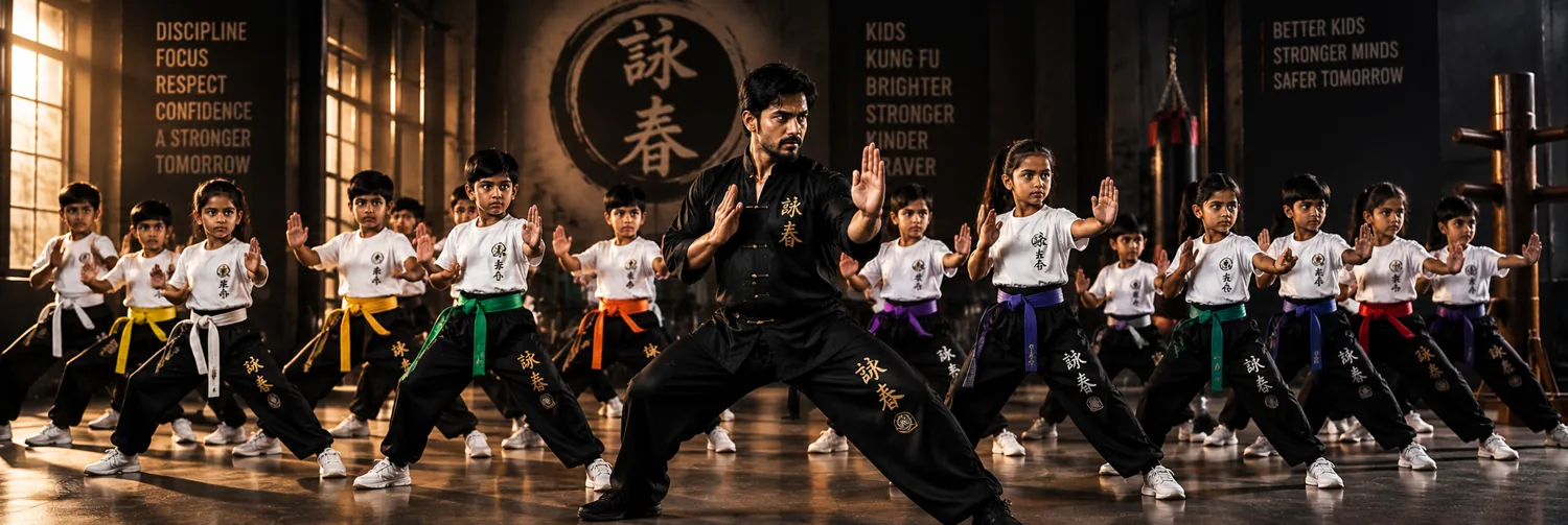 Kids Kung Fu class at Kongquer